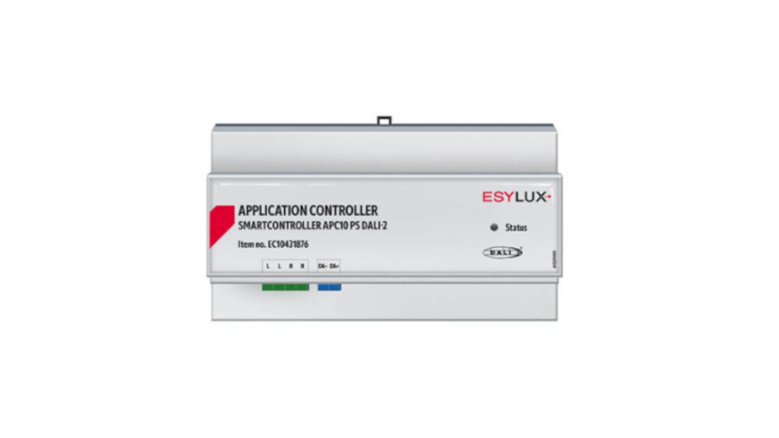 Das Bild zeigt einen Application Controller der Serie SMARTCONTROLLER von ESYLUX. Der Bildhintergrund ist weiß.