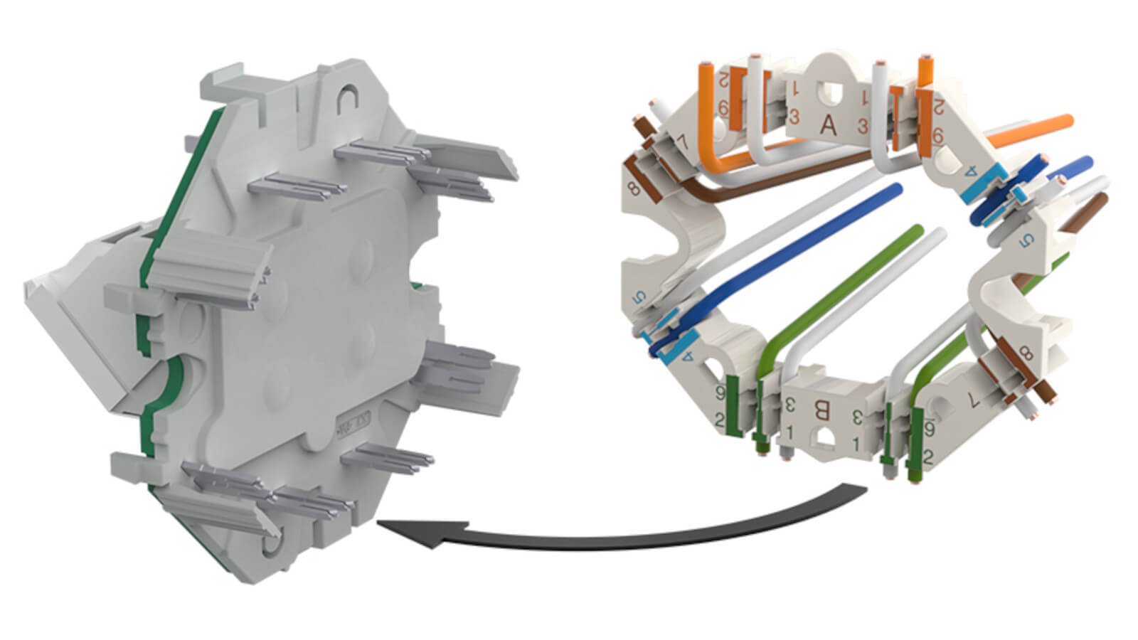 METZ CONNECT RJ45_Anschlussdose: Anschlusstechnik IDC