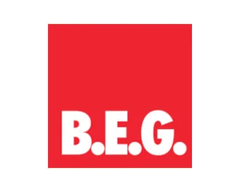 Das Bild zeigt das Logo des Herstellers B.E.G.
