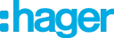 Das Bild zeigt das Logo des Herstellers Hager.