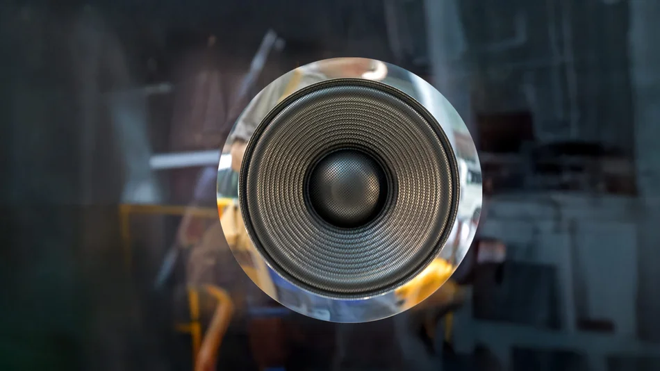 Das Bild zeigt einen Lautsprecher.