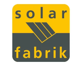 Das Bild zeigt das Logo des Herstellers Solarfabrik.