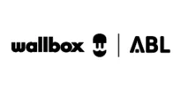 Das Bild zeigt die Logos von wallbox und ABL nebeneinander, getrennt durch eine Linie.