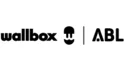 Das Bild zeigt die Logos von wallbox und ABL nebeneinander, getrennt durch eine Linie.