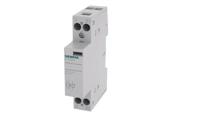 Das Bild zeigt das Siemens Schaltrelais 5TT5801-0 vor weißem Hintergrund.