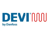 Das Bild zeigt das Logo des Herstellers DEVI by Danfoss