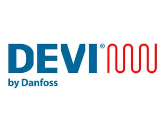 Das Bild zeigt das Logo des Herstellers DEVI by Danfoss