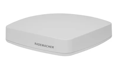 Smarte Box von Rademacher in weiß von Schräg vorne.