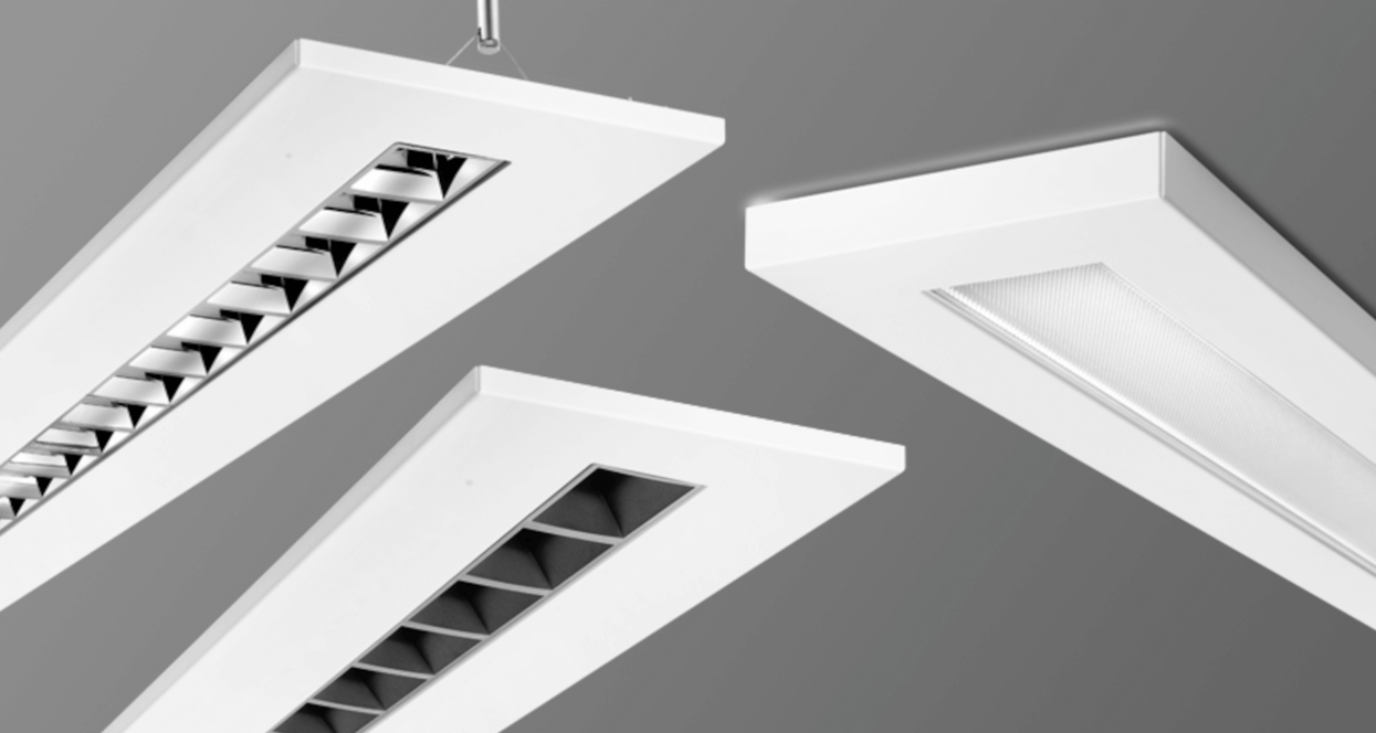 Das Bild zeigt 3 Varianten der FLEXILED in weiß.