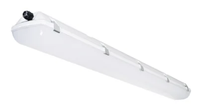 Das Bild zeigt eine weiße Leuchte der Serie MISTRALex vor einem weißen Hintergrund.