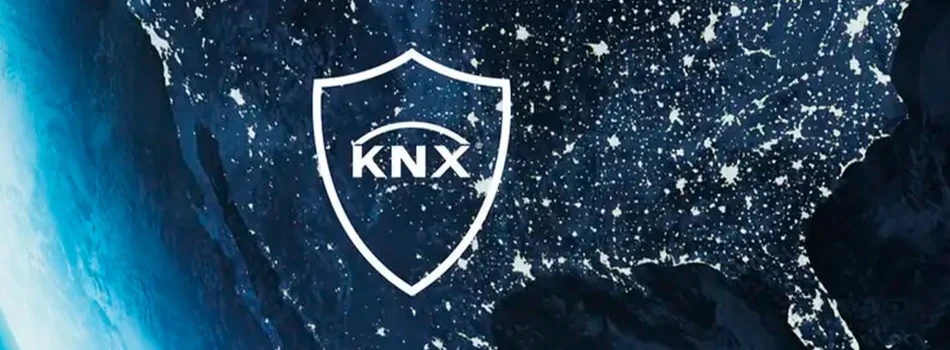 Symbolhafte Darstellung des Themas Sicherheit mit einer Weltkugel bei Nacht und einem Sicherheitszeichen in der Mitte.