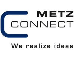 Das Bild zeigt das Logo des Herstellers Metz Connect.